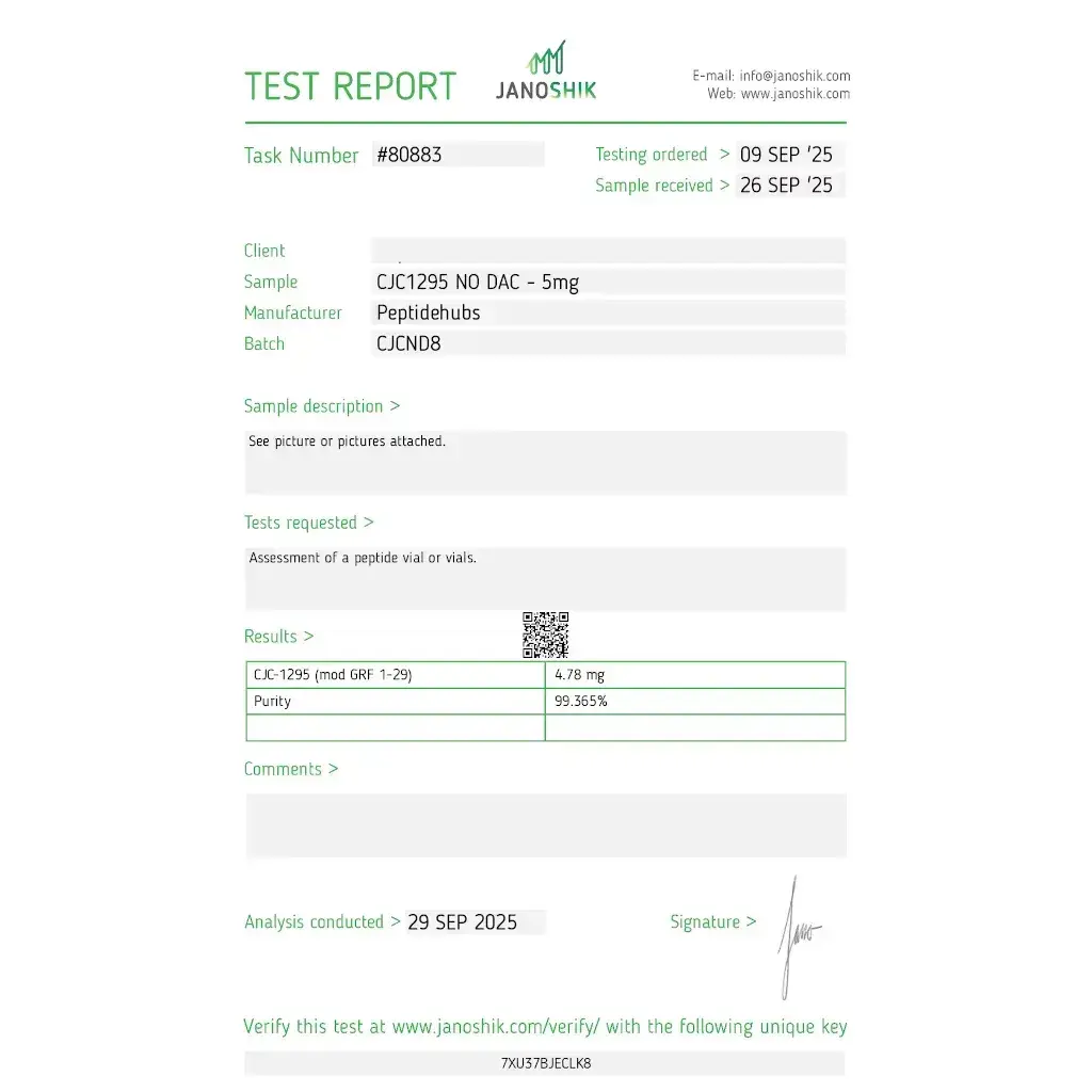 CJC-1295 No DAC 5 mg