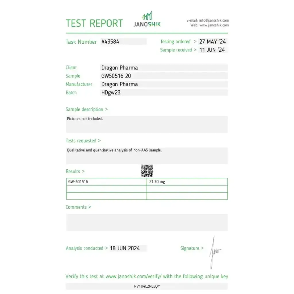 GW501516 20 mg