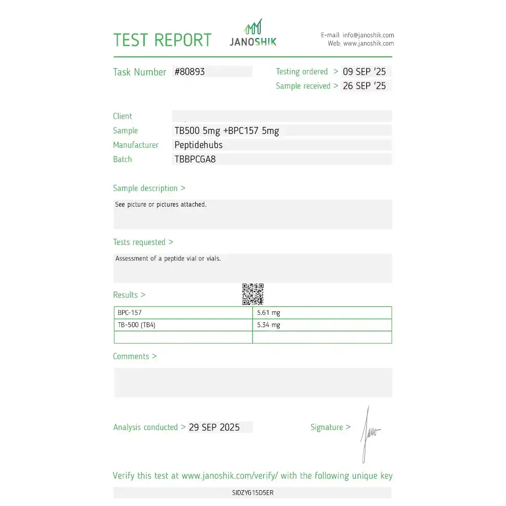 TB 500 5 mg/BPC 157 5 mg